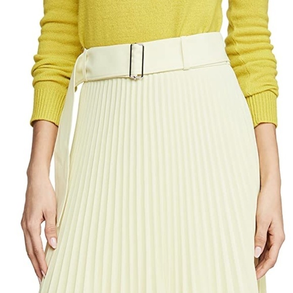 Club Monaco Lime Green Midi length Skirt - Picture 8 of 13